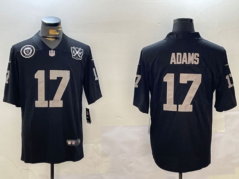 Men Oakland Raiders #17 Adams Black Second generation 2024 Nike Limited NFL Jersey style 4->oakland raiders->NFL Jersey